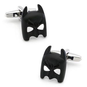 Superheroes Design Knight BatmanCufflinks For Men Quality Black Color Bat Cuff